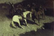 Frederic Remington Fired on oil painting picture wholesale